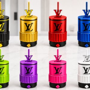 Luxury Monogram Inspired 16oz Can Holder with 12oz Adapter – Dual Size Insulated Tumbler Sleeve